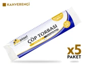 Atiplast Çöp Torbası Endüstriyel Jumbo Boy 400 gr 80 x 110 cm Kahverengi 5 Rulo - 2