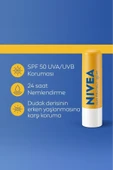 NIVEA SUN Yüksek Güneş Korumalı Dudak Bakım Kremi 4.8gr, SPF50, 24 Saat Nemlendirici, E ve C Vitamini - 2