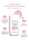 SİNOZ SPF50+ Pink Touch Aydınlatıcı Sıvı Yüz Güneş Kremi Yeni Nesil Filtreler Hibrit Formül 50ml - PA++++ - 2