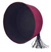 Biz Osmanlı Torunuyuz Yazılı Püsküllü Erkek Fesi 8,5cm Kısa - 3