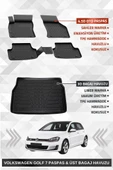 Sahler Volkswagen Golf 7 2013-2020 Uyumlu 4.5d Premium Havuzlu Paspas ve Liner Marka 3D ÜST Bagaj Havuzu thumbnail 1