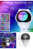 Yeni Nesil Dönen Disco Topu Astronot Gece Lambası Usb'li Parti LED Disco Topu Astronot Gece Lambası - 2