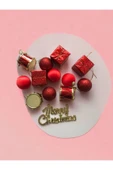 Yeni Yıl Yılbaşı Noel Çam Ağacı Süsü Lüx 13 Parça Noel Çam Ağacı Süsleme Chrismistmas 13 Parça  Süs - 3
