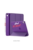 iPad 11. Nesil A16 2025 Uyumlu 11 inç Standlı Katlanabilir Fuchsia Smart Cover Tablet Kılıfı thumbnail 7