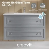 Kayra Lavabo Dolabı Çekmeceli Mat Gri - 2