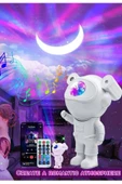 Kumandalı Gece Lambası Yeni Nesil Bluetooth Hoparlörlü Astronot Yıldız Gezegen Projektörü Büyük Boy thumbnail 4