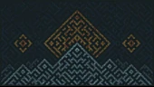 Mozaik Etnik Motif Desenli Duvar Kağıtı - 7