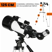 UpWay M40070 Tripotlu Telefon Tutuculu Çantalı Çift Lensli Zenith-Barlow Aynalı Profesyonel  HD Teleskop - 3