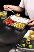Yemek Saklama Kabı Beslenme Kutusu Sefer Tası Sporcu Diyet Öğrenci Fitness Okul İşyeri Sefer Tası - 5