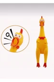 Sesli Horoz Eğlenceli Köpek ve Kediler İçin Sesli Öten Zararsız Horoz Oyuncak 28 Cm Ses Çıkartan - 2