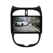 Peugeot 206 Araç Multimedya Android Ekran Carplay Navigasyon Double Teyp 4+64 9" 98-10 Black CADENCE thumbnail 4