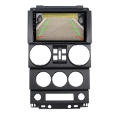 Jeep Wrangler Araç Multimedya Android Ekran Carplay Navigasyon Double Teyp 4+64 9" 07-10 Black CADENCE thumbnail 4