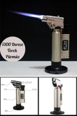 1300 Derece Isı Tabancası Aşcı Pürmüzü Metal Kasa Torch Pürmüz Çakmak Tıbbi Diş Pürmüzü - 1