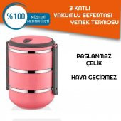 Sefer Tası Yemek Termosu Saklama Kabı Termosu 3lü - ÇELİK - 3