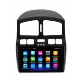 Hyundai Santa Fe Araç Multimedya Android Ekran Carplay Double Teyp 4+64 9" 00-05 Black CADENCE thumbnail 3