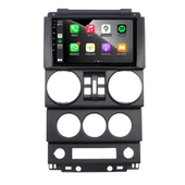 Jeep Wrangler Araç Multimedya Android Ekran Carplay Navigasyon Double Teyp 4+64 9" 07-10 Black CADENCE thumbnail 3