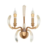 Ronja 2'li Bakır Eskitme Kristal Taşlı Yatak Başı, Salon Aplik thumbnail 4