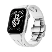Watch 7 45mm Uyumlu Akıllı Saat Kordonu-127 Metal Tokalı Silikon Kordon - 1