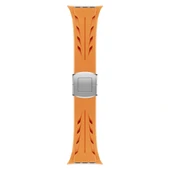 Watch 42mm Uyumlu Akıllı Saat Kordonu-127 Metal Tokalı Silikon Kordon - 5