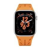 Watch 42mm Uyumlu Akıllı Saat Kordonu-127 Metal Tokalı Silikon Kordon - 2