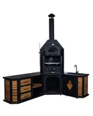 Reyo ZS Hermanos Granit Evyeli Avangarde Köşe Fırınlı Barbekü thumbnail 1