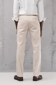 Regular Fit Pamuklu Yan Cep Klasik Yazlık Gabardin Pantolon - 4