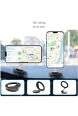 QASUL Mıknatıslı Katlanır Manyetik Araba İçi MagSafe İçin Cep Telefonu Tutucu 360 ° Dönebilen - 3