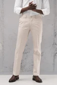 Regular Fit Pamuklu Yan Cep Klasik Yazlık Gabardin Pantolon - 1
