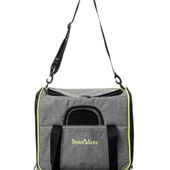 Yıkanabilir Plastik Fileli Kedi Köpek Taşıma Çantası Kare Model thumbnail 6