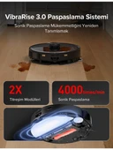 Roborock S8 MaxV Ultra Siyah Çöp İstasyonlu Akıllı Robot Süpürge - 5