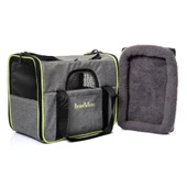 Yıkanabilir Plastik Fileli Kedi Köpek Taşıma Çantası Kare Model thumbnail 3