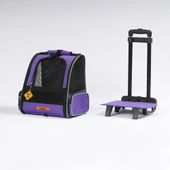Yıkanabilir Kedi Köpek Taşıma Çantası Çekçekli Model - 8