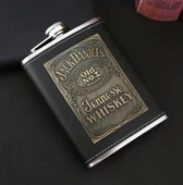 JACK-DANIEL'S Çelik Paslanmaz Matara Deri Kaplama - 3
