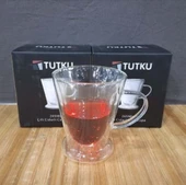 Çift Cidarlı Cam Kupa 265ml - 1