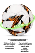 Futbol Topu - Dayanıklı Sert Zemin ve Halı Saha İçin Mükemmel Performans (Turuncu, Pompalı Set) - 4