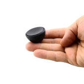 Polimer Düğme Kulp İçbükey Mat Siyah Dolap Mobilya Mutfak Dolabı Çekmece Kulpu Kulbu 10 Adet thumbnail 2