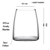 Perlotus 375 cc Bournot Meşrubat Su Viski Bardağı 1 Adet - 2