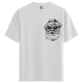 The Wise Wanderer - %100 Pamuklu Erkek Beyaz Tişört - Premium Quality - 1