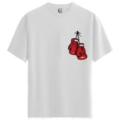 Boxing Spirit - %100 Pamuklu Erkek Beyaz Tişört - Premium Quality thumbnail 1