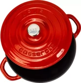 Lava Döküm Yuvarlak Tencere Döküm Demir Kapak New Heritage Serisi 22 CM Kırmızı - 1