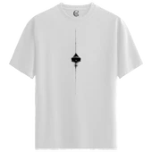 Silent Sail - %100 Pamuklu Erkek Beyaz Tişört - Premium Quality thumbnail 1