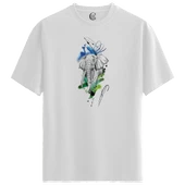 Elephant Art - %100 Pamuklu Kadın Beyaz Tişört - Premium Quality thumbnail 1