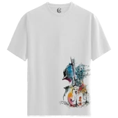 Violin City - %100 Pamuklu Kadın Beyaz Tişört - Premium Quality thumbnail 1