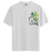 Fleeting Moments - %100 Pamuklu Erkek Beyaz Tişört - Premium Quality thumbnail 1