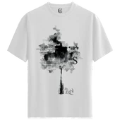 Ink Text Tree - %100 Pamuklu Erkek Beyaz Tişört - Premium Quality thumbnail 1