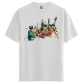 Jazz Ensemble - %100 Pamuklu Erkek Beyaz Tişört - Premium Quality thumbnail 1