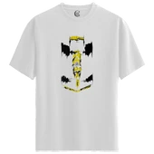 Abstract Motion - %100 Pamuklu Erkek Beyaz Tişört - Premium Quality thumbnail 1