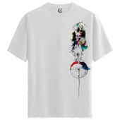 Cosmic Balance - %100 Pamuklu Erkek Beyaz Tişört - Premium Quality thumbnail 1