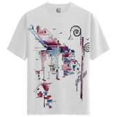 Neon Alley - %100 Pamuklu Kadın Beyaz Tişört - Premium Quality thumbnail 1