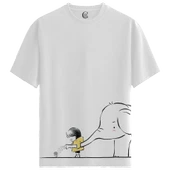 Giant Support - %100 Pamuklu Erkek Beyaz Tişört - Premium Quality thumbnail 1